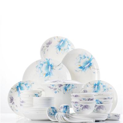 欧美大鸡巴操小嫩逼48头聆听花开骨瓷礼品餐具套装